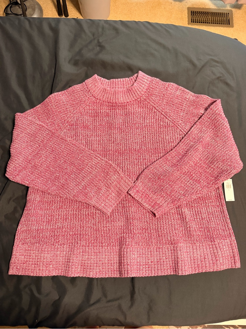 Old Navy pink marled knit sweater